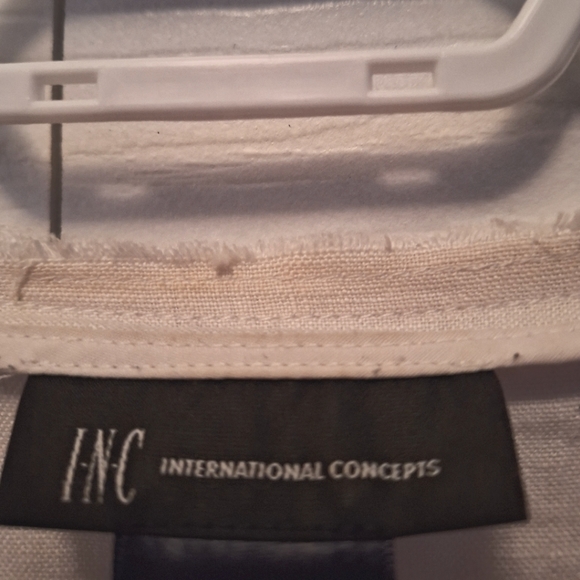 %100 Linen Ruffled Jacket from INC International Concepts - Picture 5 of 8